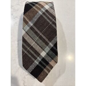 Wembley Woolcrofter Plaid Mens Tie Classic Plaid Wool Blend Necktie 3" x 55.5"